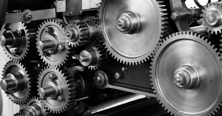 Machinery - Gray Scale Photo of Gears