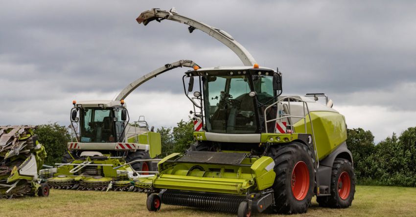 Harvesters - Harvesters Parked at the Farm