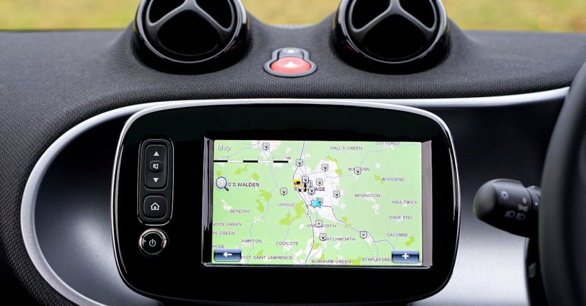 GPS Systems - Turned on Black Gps Monitor